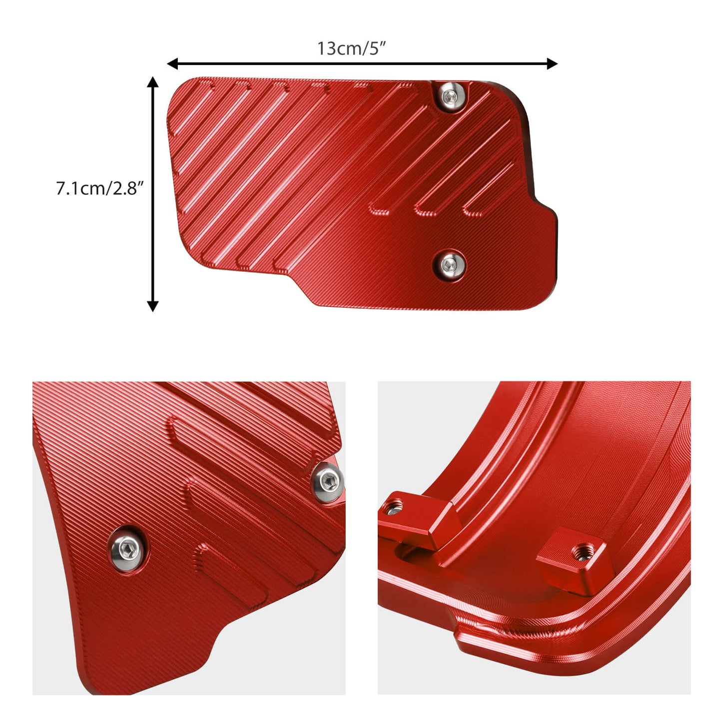 Aluminum Heel / Toe Accelerator Extension Pedal For VW MQB/MQB EVO Golf GTI MK7 MK8 Manual Transmission LHD