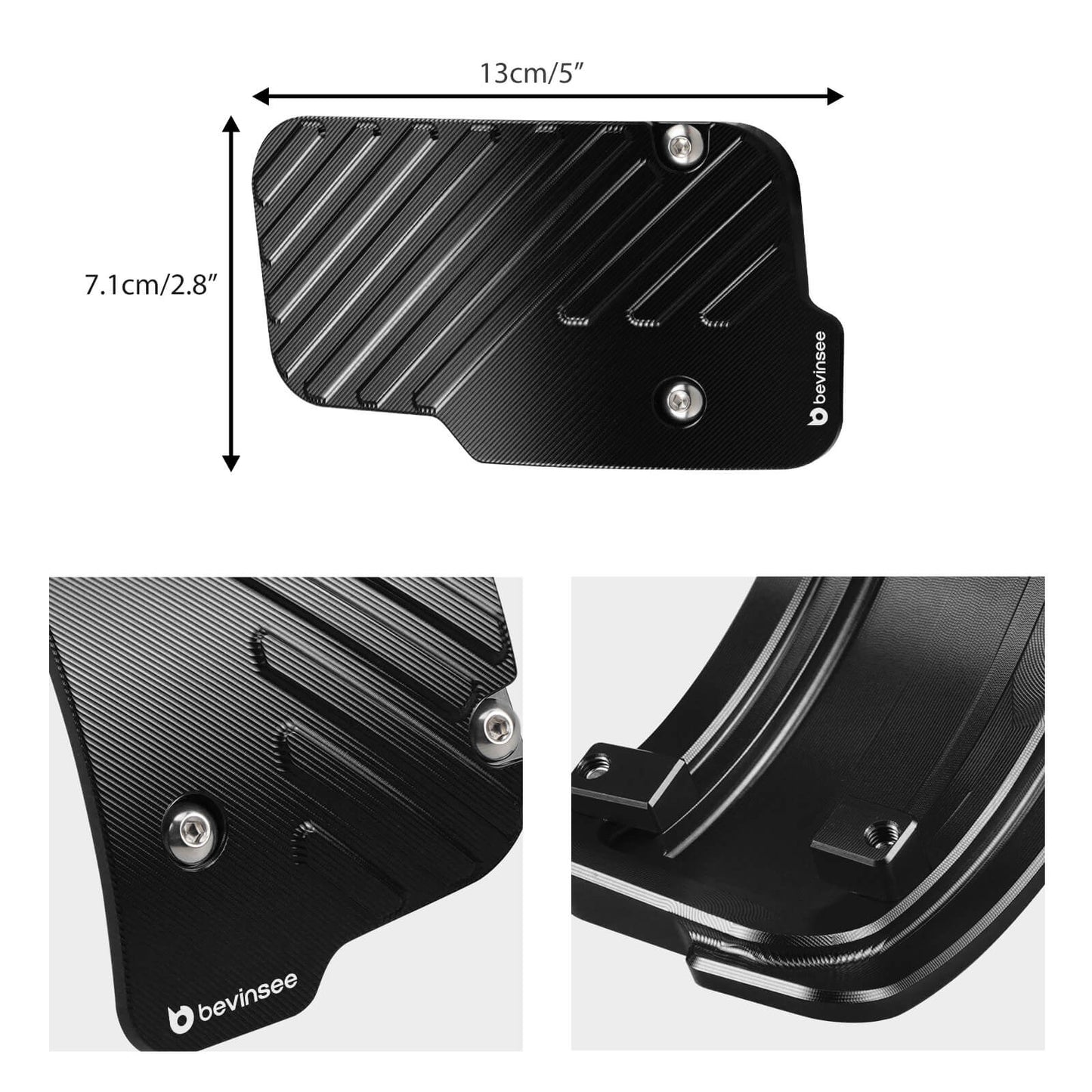 Aluminum Heel / Toe Accelerator Extension Pedal For VW MQB/MQB EVO Golf GTI MK7 MK8 Manual Transmission LHD