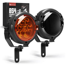 Luces auxiliares de carretera y cruce con luces diurnas blancas y ámbar para motocicletas ADV de turismo y todoterreno
