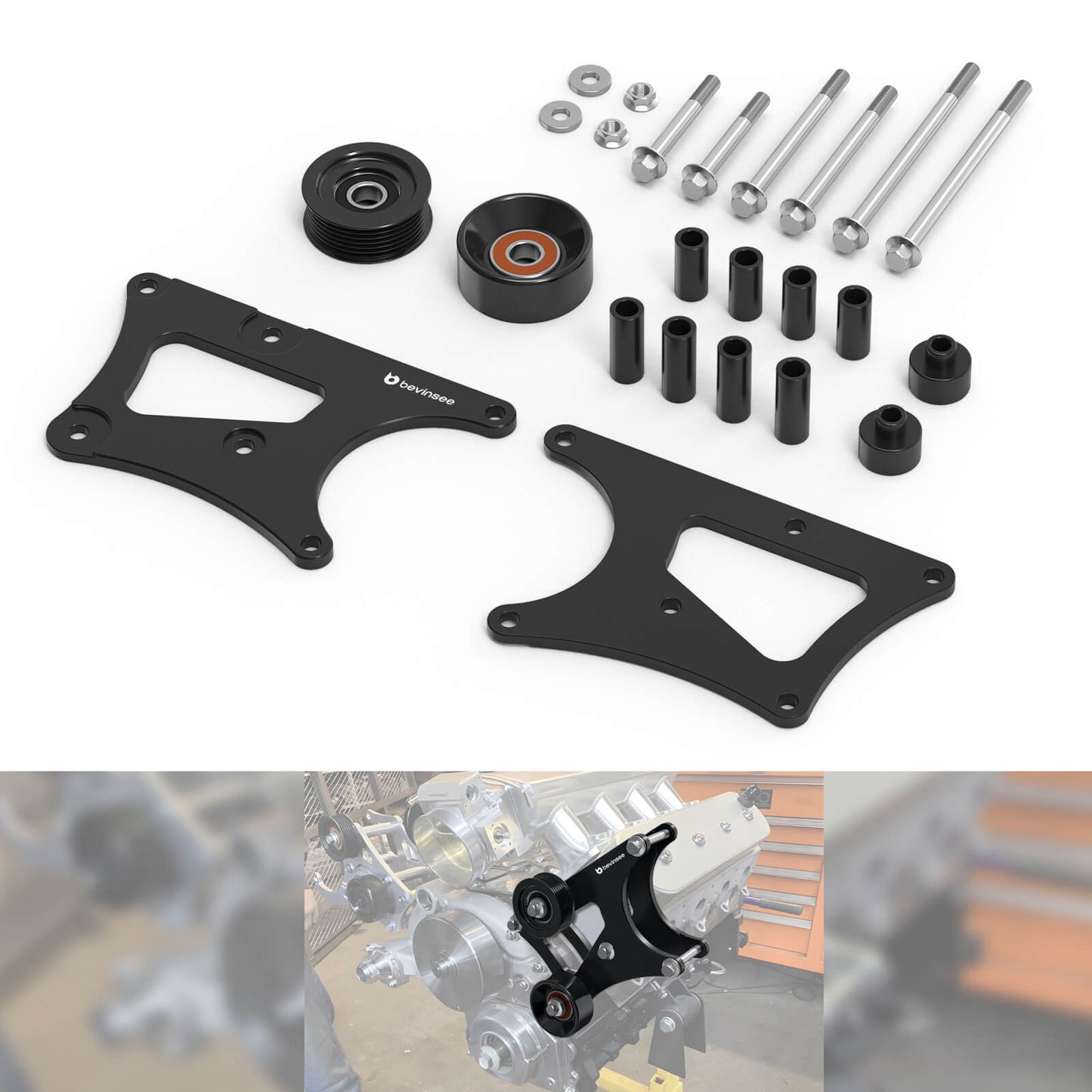 High Mount Alternator Only Bracket For LS Swap For LS Truck 4.8L 5.3L 6.0L 6.2L
