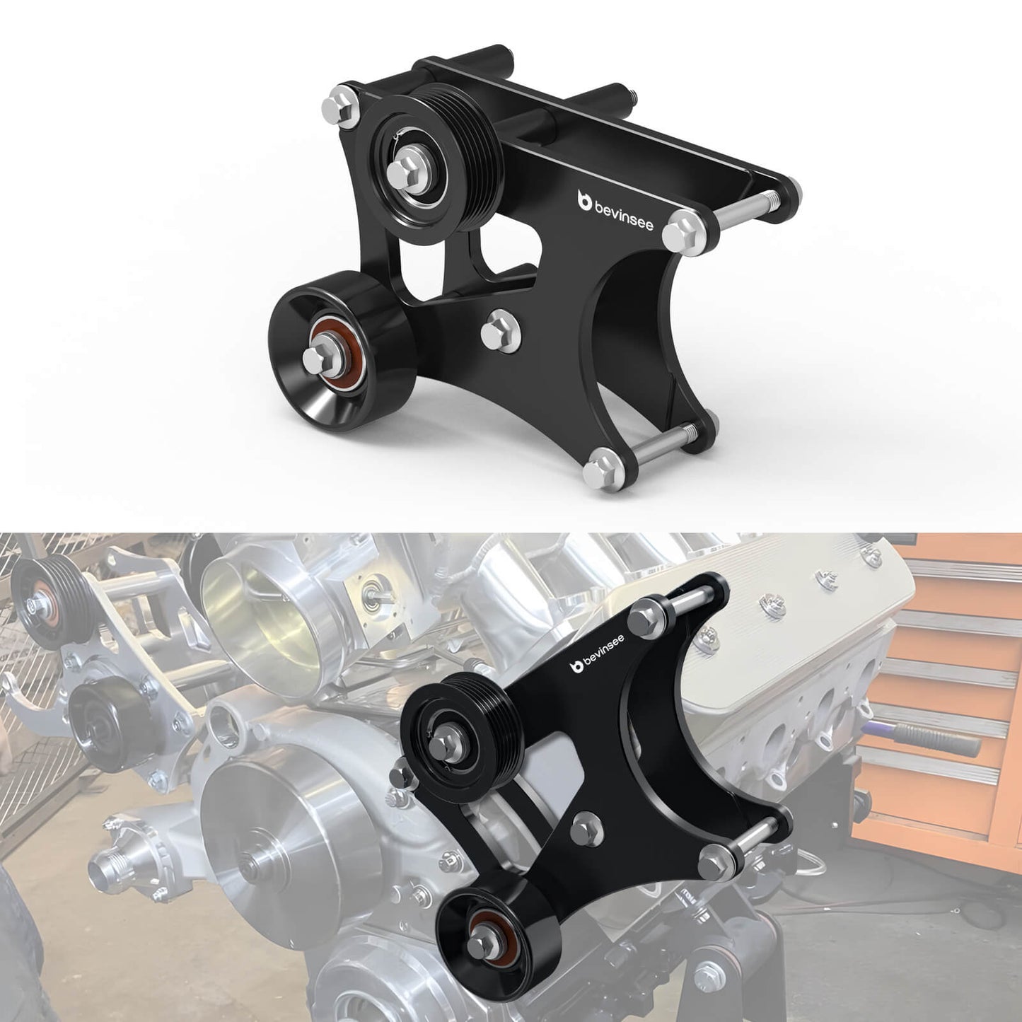 High Mount Alternator Only Bracket For LS Swap For LS Truck 4.8L 5.3L 6.0L 6.2L