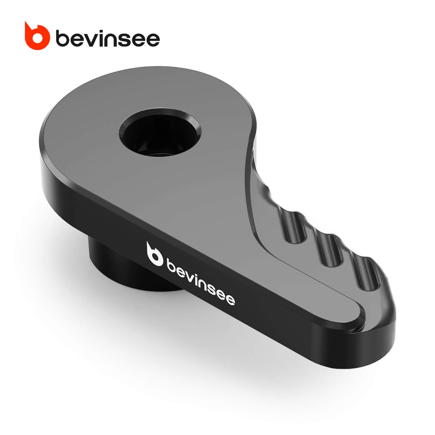 BEVINSEE Billet Aluminum Hood latch Release Lever For Ford Mustang 2015-2023 LHD