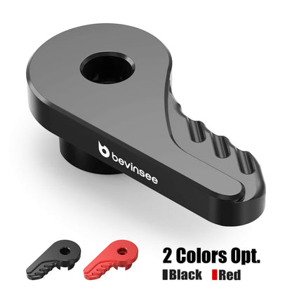 BEVINSEE Billet Aluminum Hood latch Release Lever For Ford Mustang 2015-2023 LHD