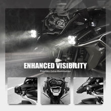 BEVINSEE 2x LED Auxiliary Lights Driving Fog Spot Light 3600 Lumen 6500K