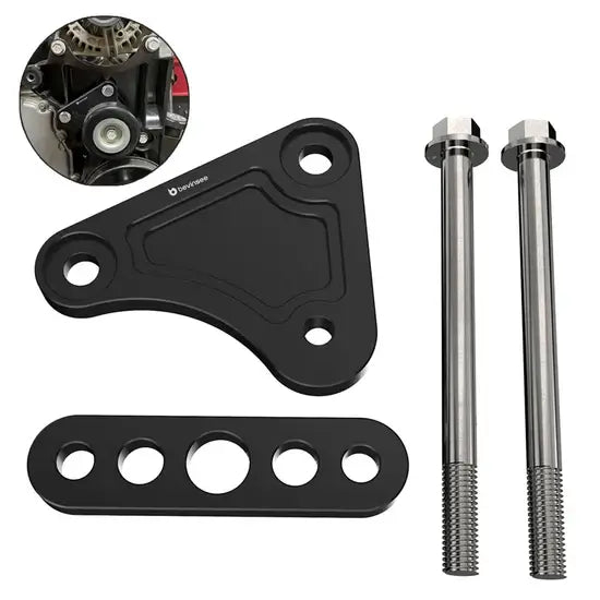 LS Idler Pulley Relocation Bracket Aluminum For LS1 Intake Manifold Swap 4.8L 5.3L 6.0L LS Vortec Truck Bracket Alternator Power Steering