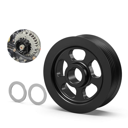 LS 3" OD Overdrive Alternator Pulley 6 Rib For LS1 LS2 LS3 LS6 For 98-02 F-Body 04-06 GTO 99-13 Truck/SUV V8
