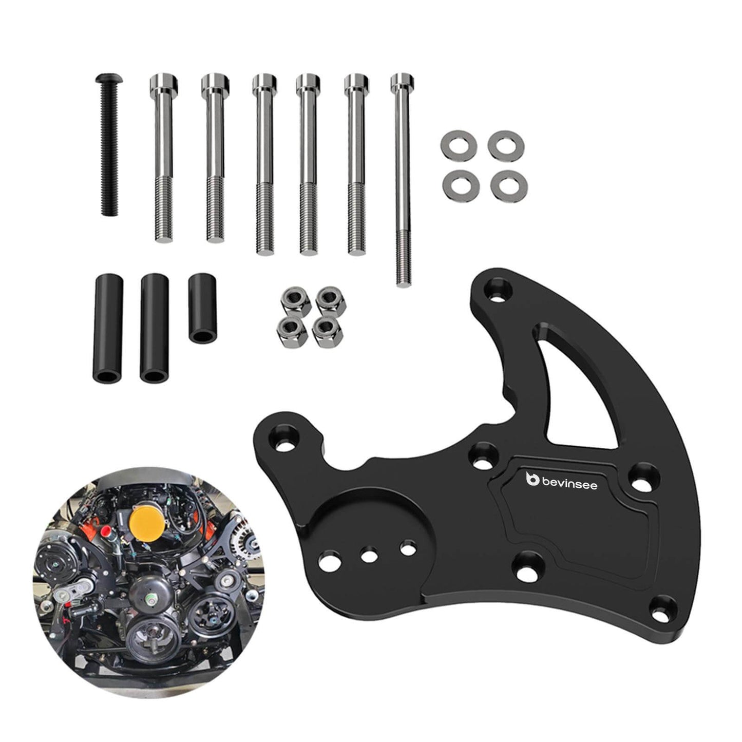 LS R4 AC Compressor Bracket For GM Factory 1988-1995, Truck or SUV Vortec Engines 1999-2013