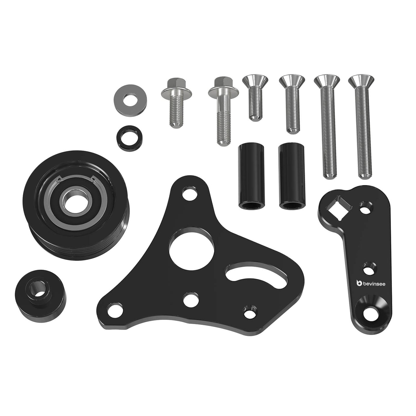LS Truck Manual Belt Tensioner With Pulley For LSX 4.8L 5.3L 6.0L For Silverado Sierra