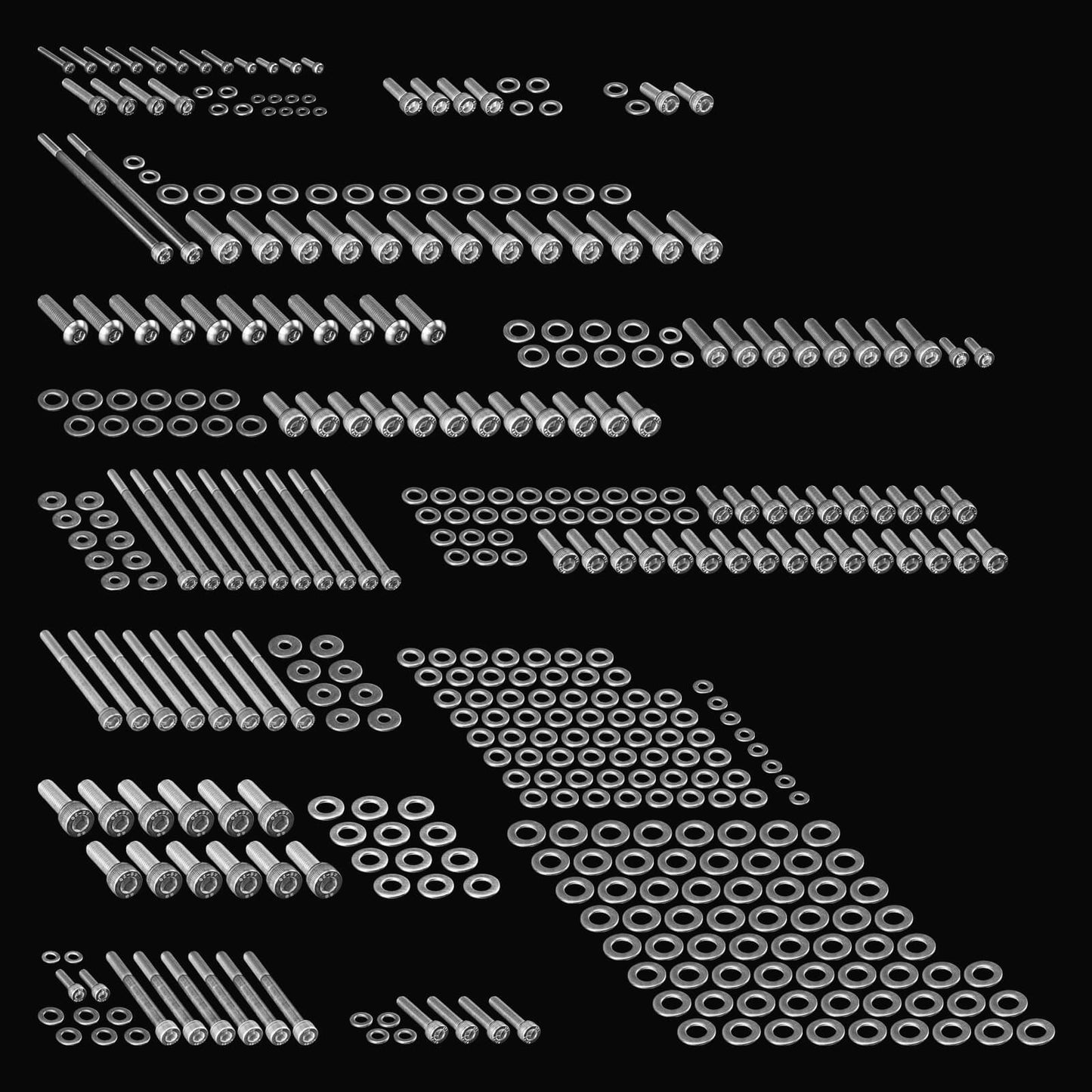 LS1 Stainless Steel Engine Bolt Kit For Camaro Corvette LSX LS2 LS3 LS6 LS7 Intake