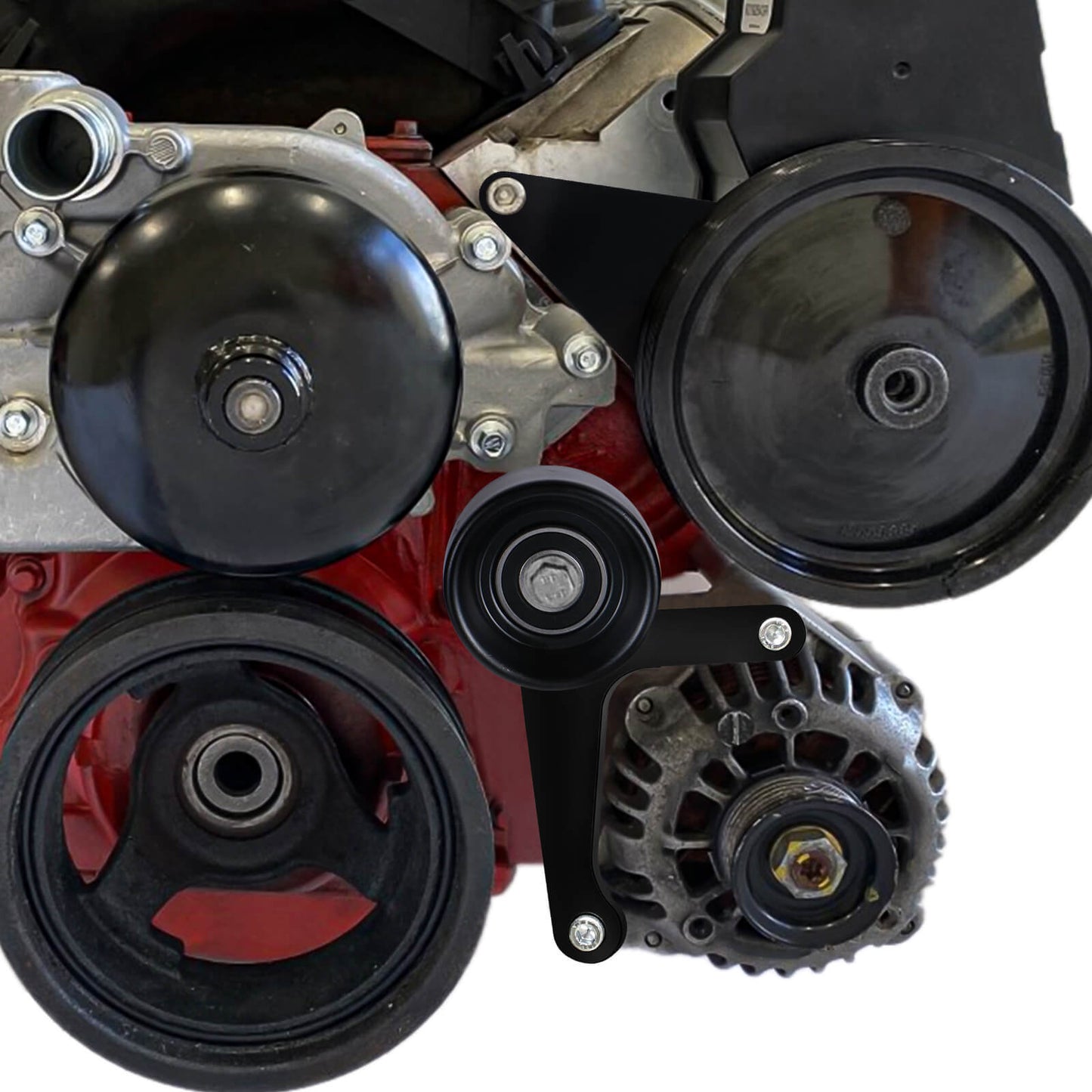 LS Truck Low Mount Alternator and Power Steering Pump Bracket Kit For LSX