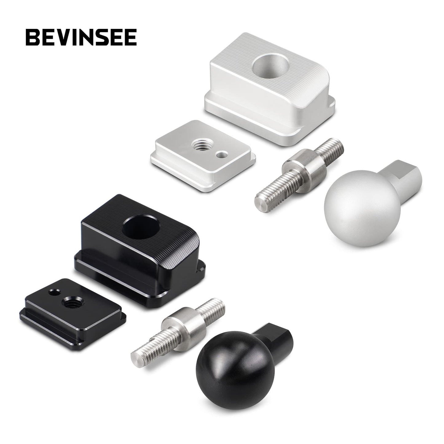 BEVINSEE Lower Dash Ball Bracket For Toyota 4Runner 2014-2024