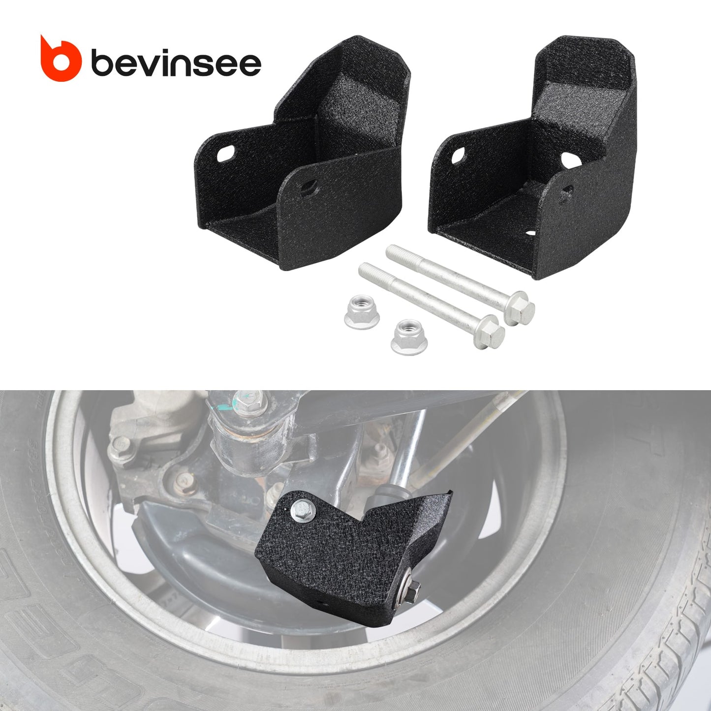 BEVINSEE Lower Shock Guard For 4Runner FJ Cruiser
