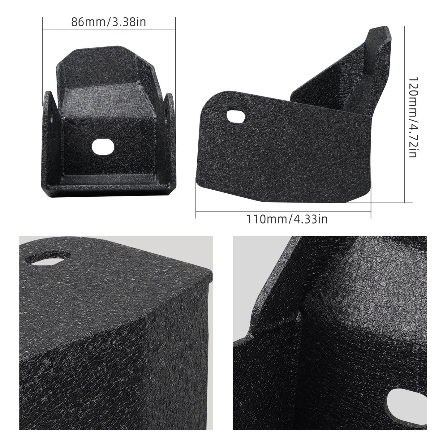 BEVINSEE Lower Shock Guard For 4Runner FJ Cruiser