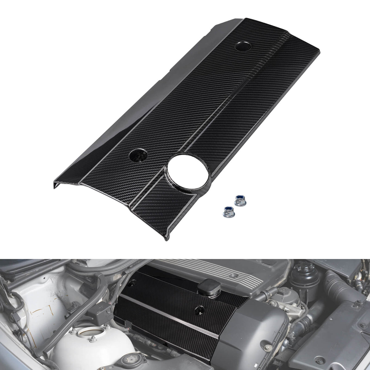 BEVINSEE M54/ M52TU motorkap van koolstofvezel voor BMW E46