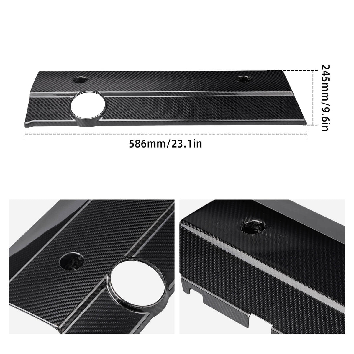 BEVINSEE M54/ M52TU motorkap van koolstofvezel voor BMW E46