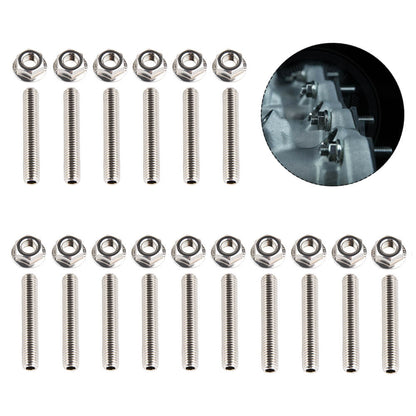 16 PCS M8 Stainless Manifold Stud For Ford 4.6L 5.4L Engines