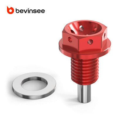 BEVINSEE Performance Magnetic Oil Sump Drain Plug M12x1.5 For BMW