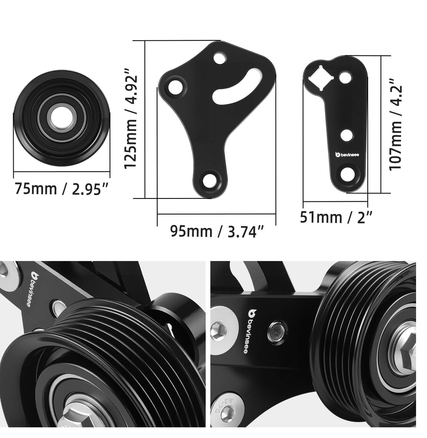 Manual Belt Tensioner LS Swap For LS1 Water Pump For  Chevrolet  Camaro 1998-2002