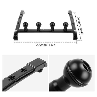BEVINSEE Modular Dash Accessory Mount For 5th Gen 4Runner