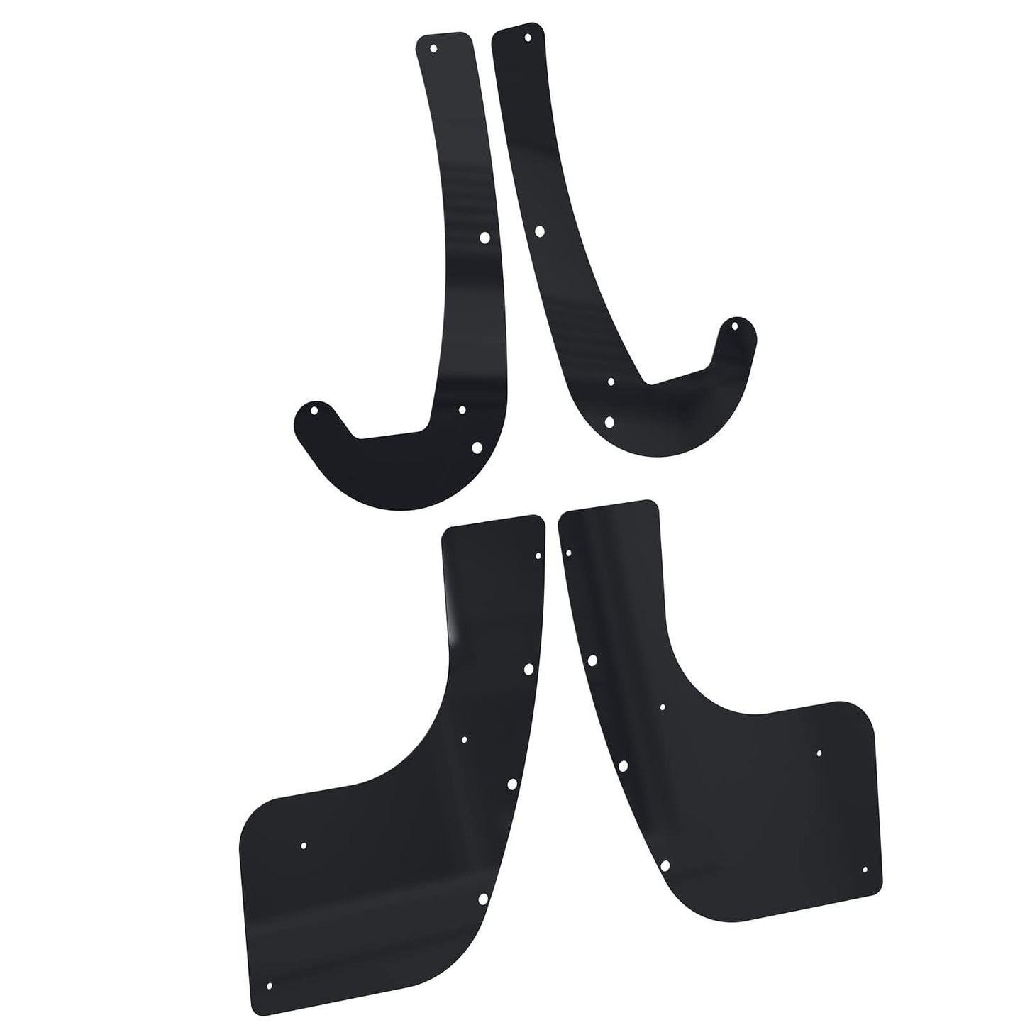 BEVINSEE Front Rear Mud Flap Deletes For Toyota 4Runner