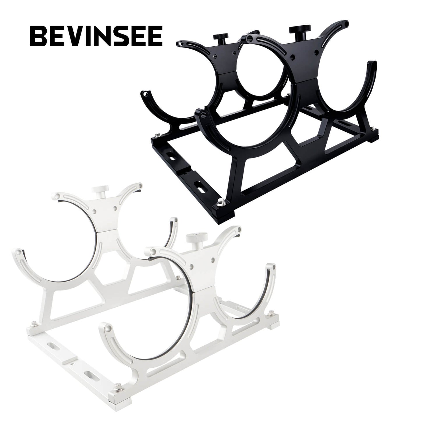 Billet Aluminum 7" Dual Double Nitrous Oxide NOS Bottle Bracket Holder