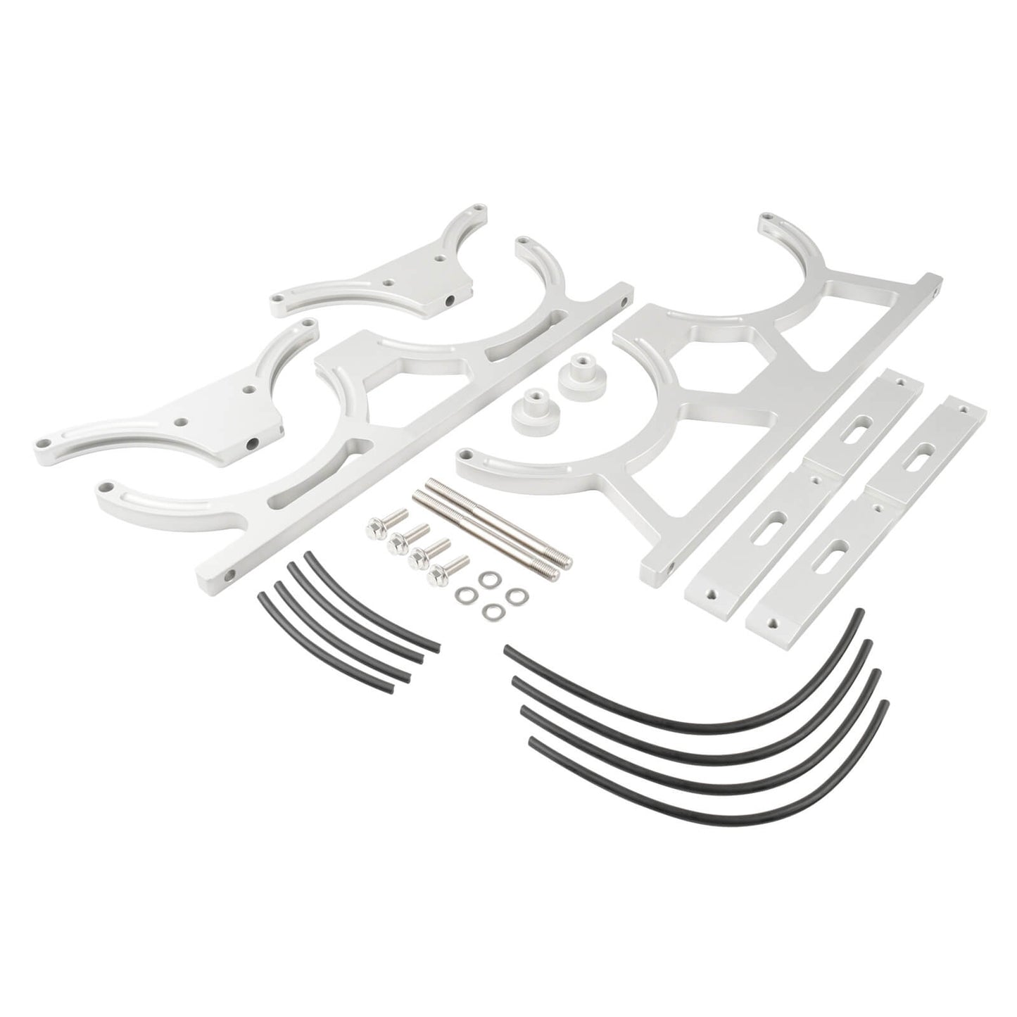 Billet Aluminum 7" Dual Double Nitrous Oxide NOS Bottle Bracket Holder