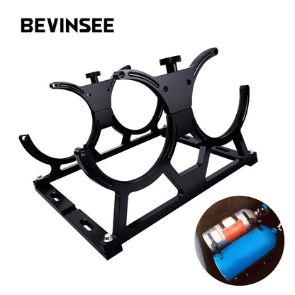 Billet Aluminum 7" Dual Double Nitrous Oxide NOS Bottle Bracket Holder