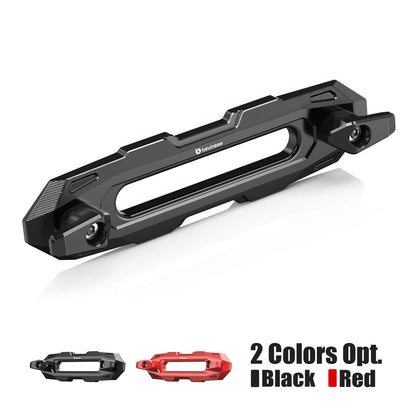 BEVINSEE Aluminum Off-Road Winch Hawse Fairlead Dual-Hook Securing