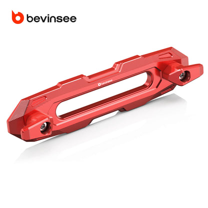 BEVINSEE Aluminum Off-Road Winch Hawse Fairlead Dual-Hook Securing