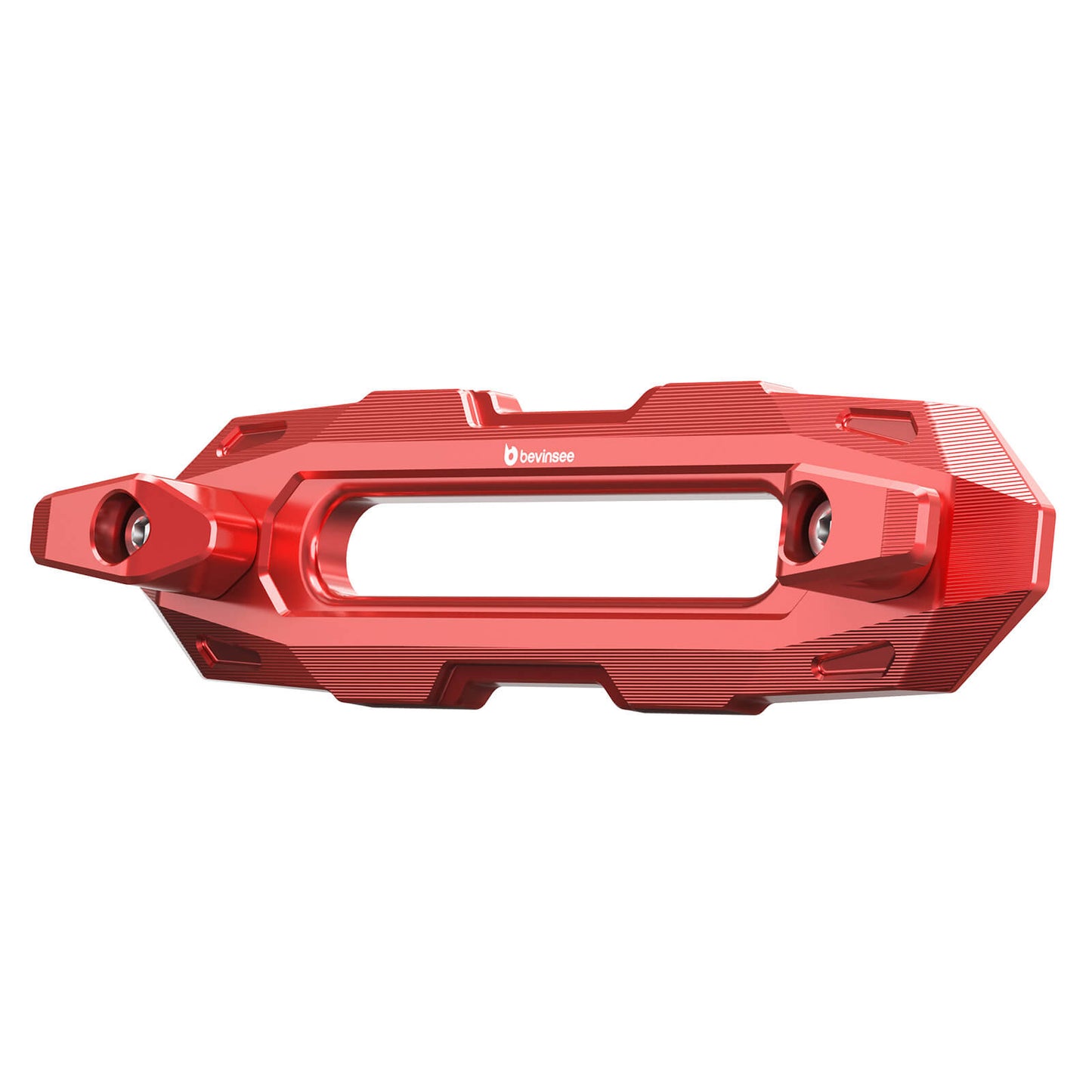 BEVINSEE Aluminum Off-Road Winch Hawse Fairlead Dual-Hook Securing