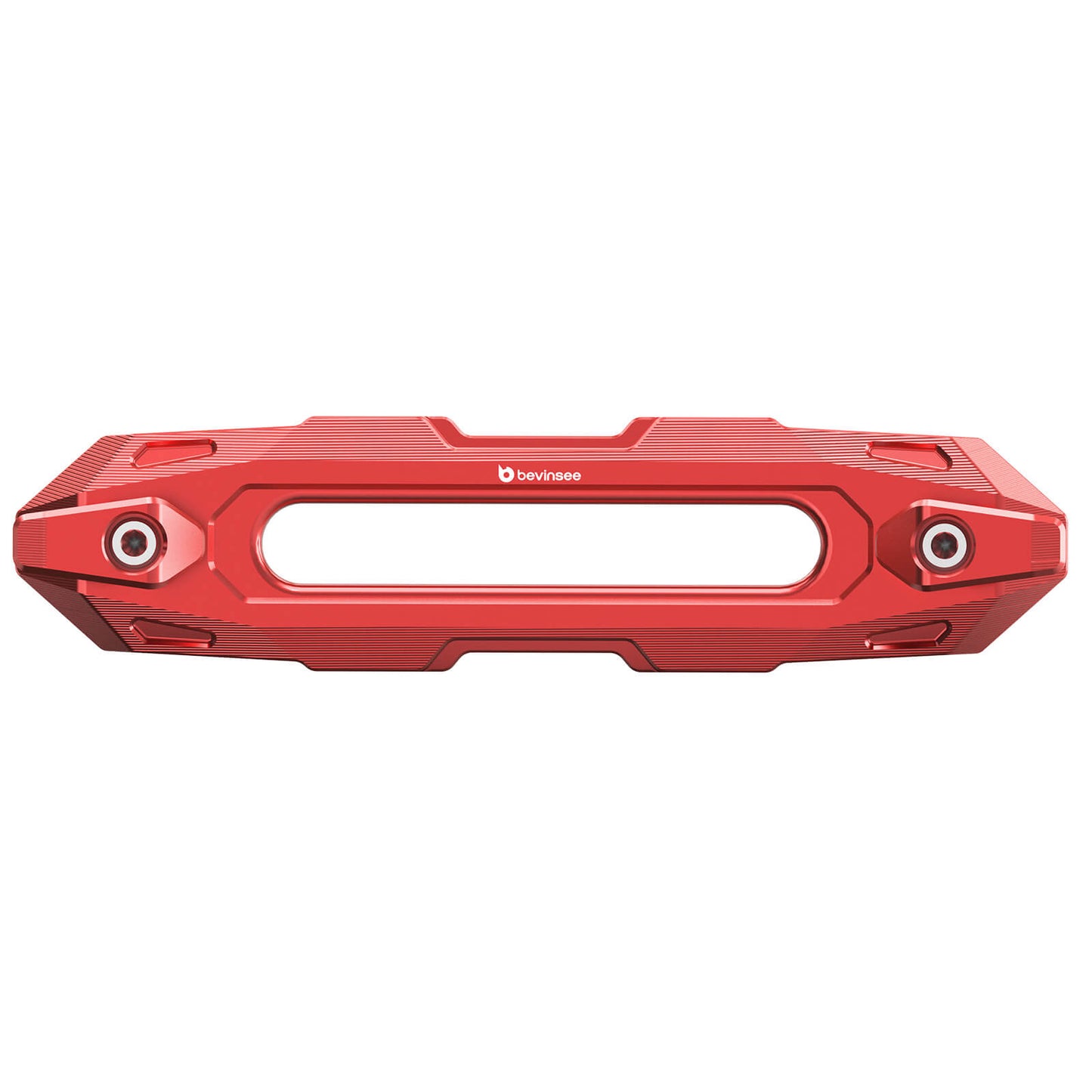 BEVINSEE Aluminum Off-Road Winch Hawse Fairlead Dual-Hook Securing
