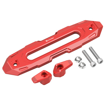 BEVINSEE Aluminum Off-Road Winch Hawse Fairlead Dual-Hook Securing
