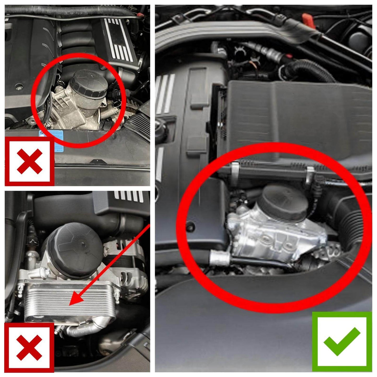 Oil Cooler Adapter with Low Thermostat for BMW N54 N55 E90 E92 335i 135i 1M