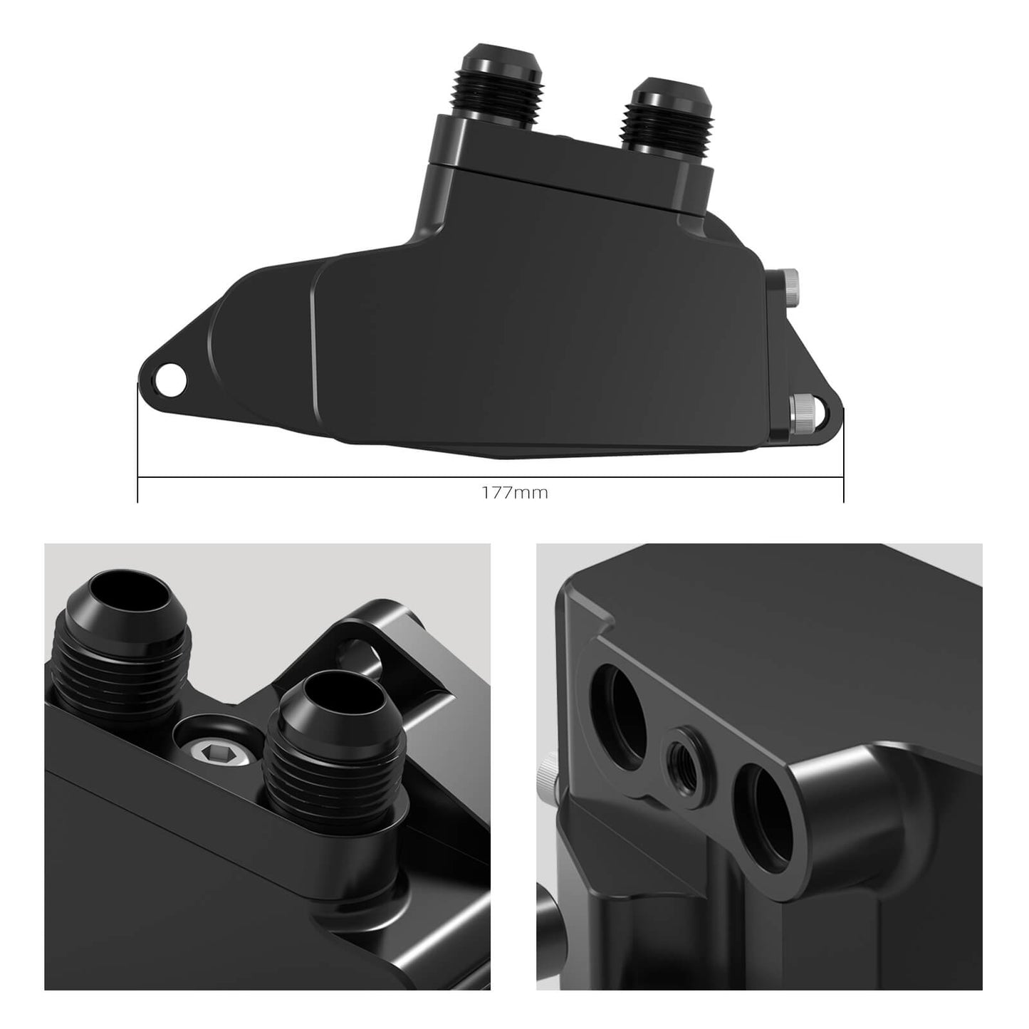 Oil Cooler Adapter with Low Thermostat for BMW N54 N55 E90 E92 335i 135i 1M