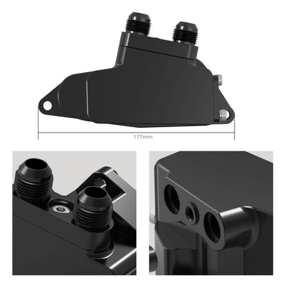 Oil Cooler Adapter with Low Thermostat for BMW N54 N55 E90 E92 335i 135i 1M