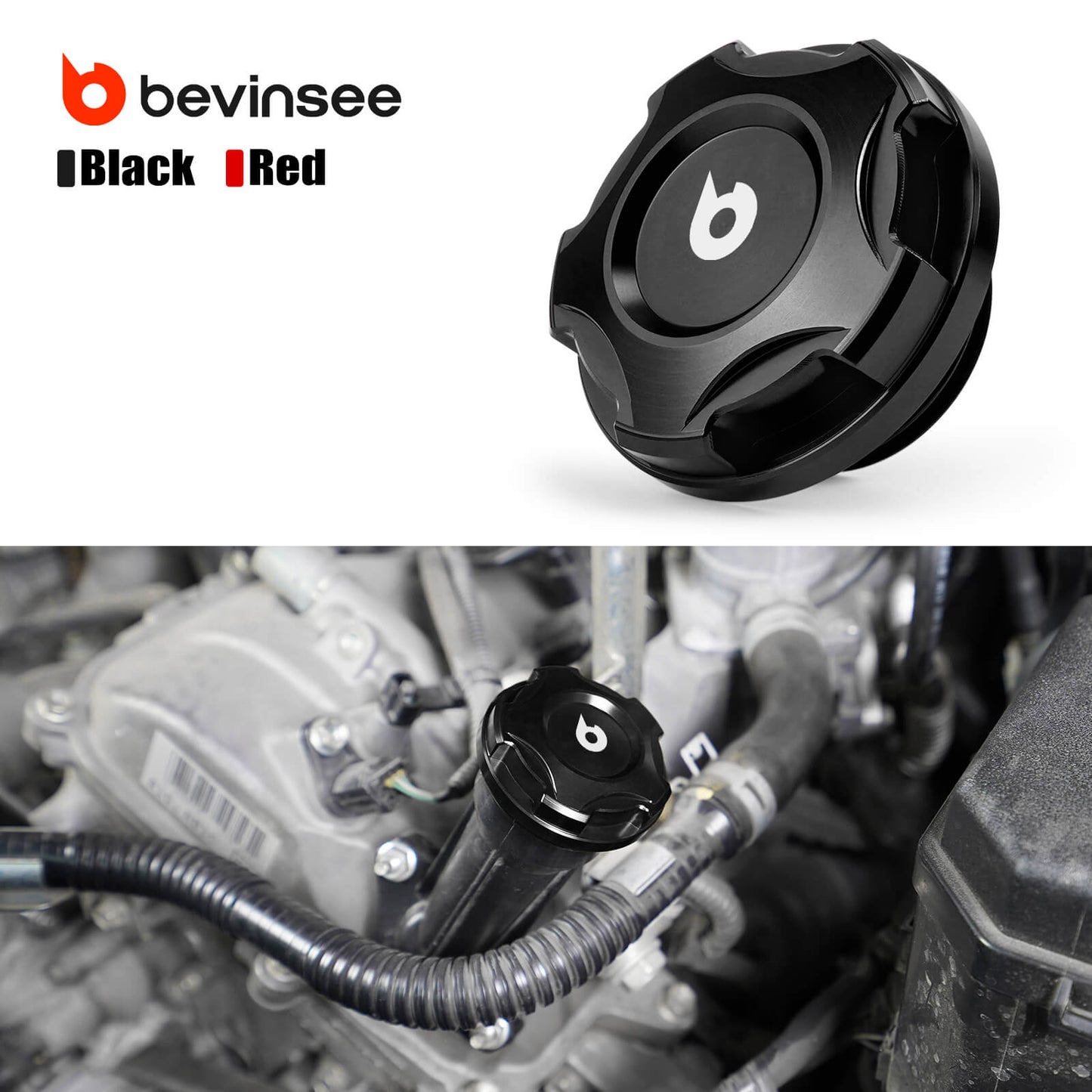 BEVINSEE Oil Filler Cap For Toyota 4Runner Tundra FJ Cruiser 2012-2014