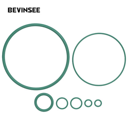 BEVINSEE Oil Filter Lid Cap With Cooler Fittings and Sensor Ports for BMW M52/M54/M56