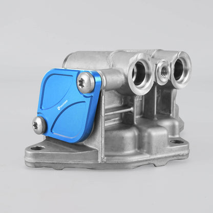 Billet Aluminum Oil Thermostat Housing Lid Cover for BMW N54 N55 S55 Engine
