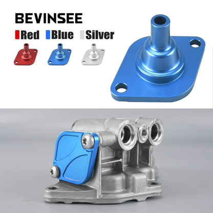 Billet Aluminum Oil Thermostat Housing Lid Cover for BMW N54 N55 S55 Engine