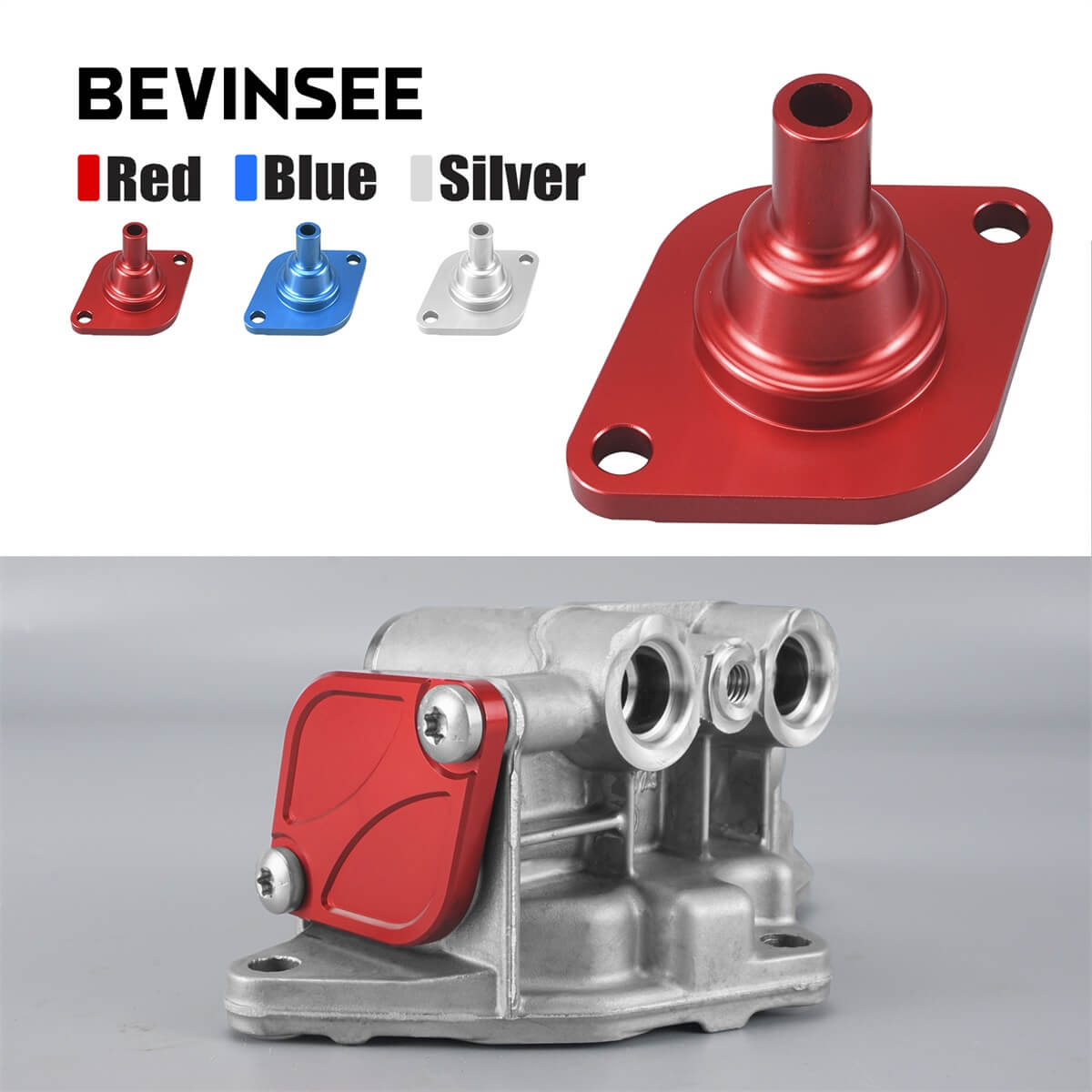 Billet Aluminum Oil Thermostat Housing Lid Cover for BMW N54 N55 S55 Engine