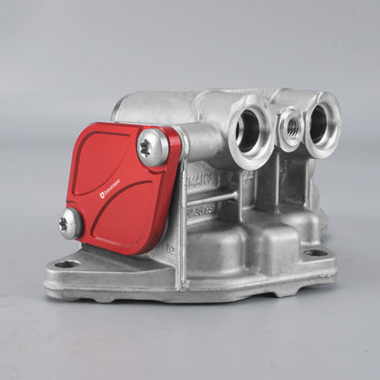 Billet Aluminum Oil Thermostat Housing Lid Cover for BMW N54 N55 S55 Engine