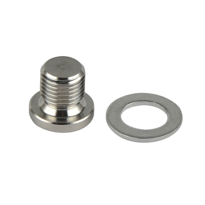 M12 x 1.25 Oxygen O2 Lambda Sensor Blanking Plug Bung Cap Stainless Steel Washer