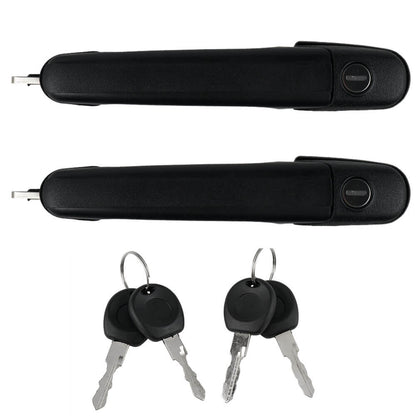 Pair Front Door Handles w/ Keys Lock Fit Seat Alhambra Fit VW for Polo 6N0837207