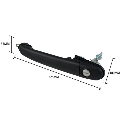 Pair Front Door Handles w/ Keys Lock Fit Seat Alhambra Fit VW for Polo 6N0837207