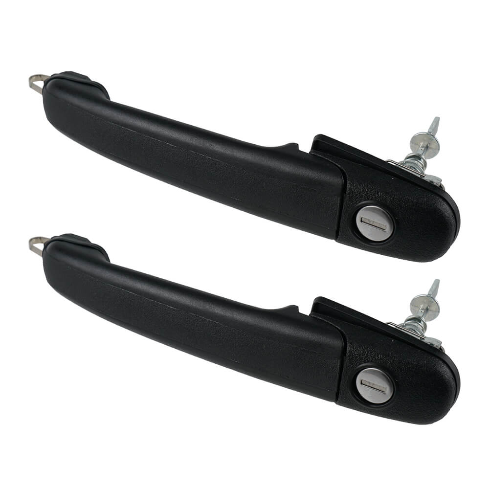 Pair Front Door Handles w/ Keys Lock Fit Seat Alhambra Fit VW for Polo 6N0837207
