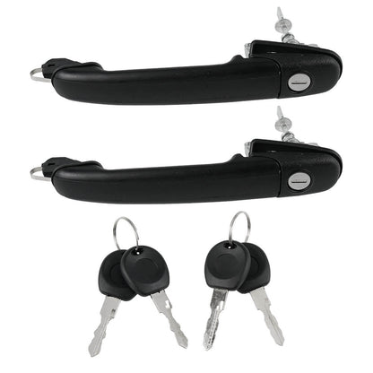 Pair Front Door Handles w/ Keys Lock Fit Seat Alhambra Fit VW for Polo 6N0837207