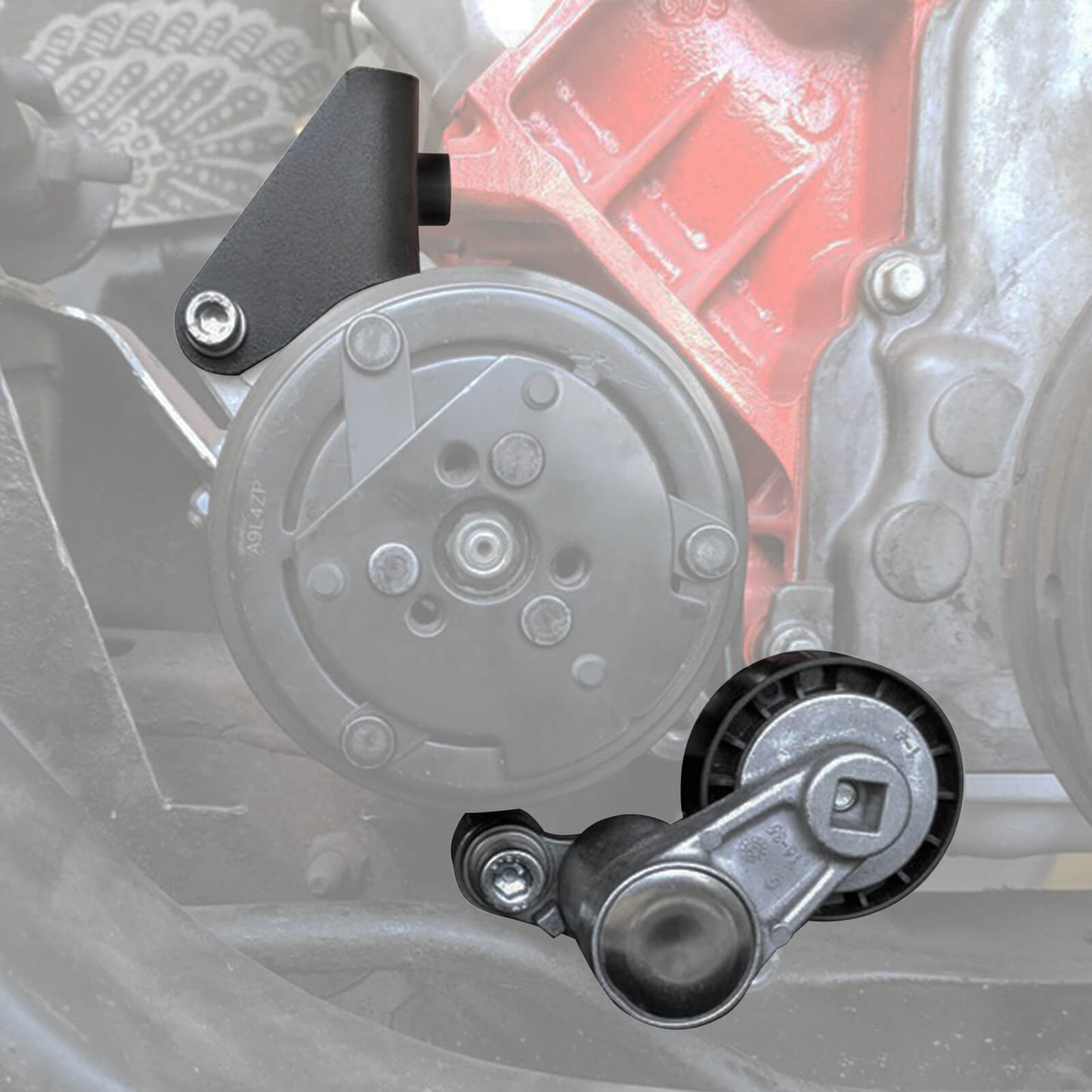 Pass Side Low Mount Sanden SD7B10 AC Bracket For LS Truck/SUV Engine 1999-2013