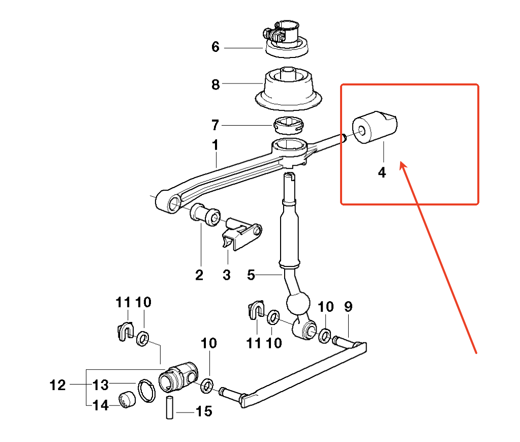 Polyurethane Shifter Arm Carrier Bushing For BMW E36 E46 E9X E60