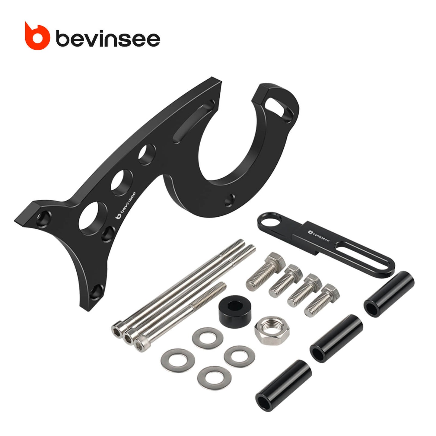BEVINSEE Power Steering Bracket Kit For Ford Small Block 289 302 Engine 1965-1968