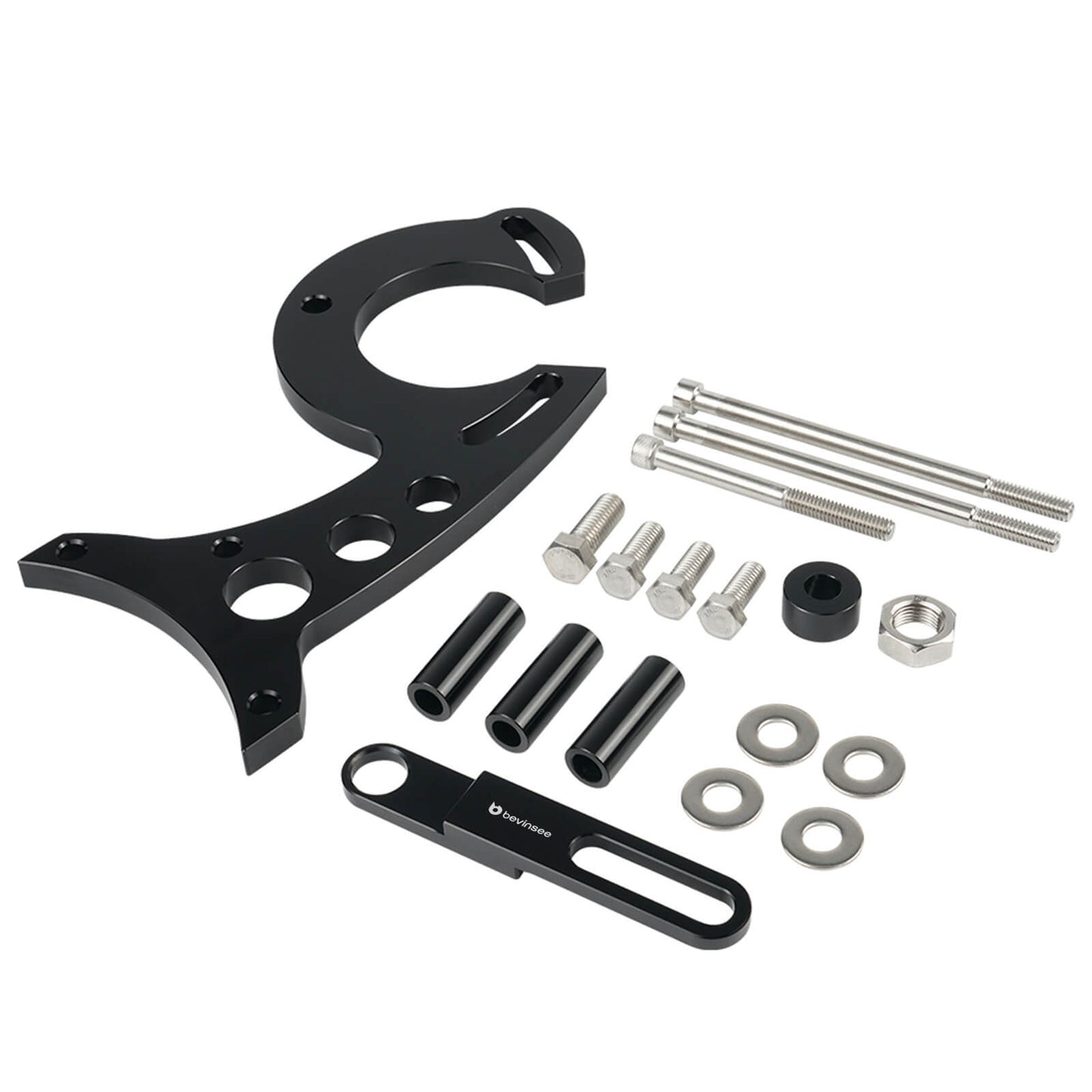 BEVINSEE Power Steering Bracket Kit For Ford Small Block 289 302 Engine 1965-1968